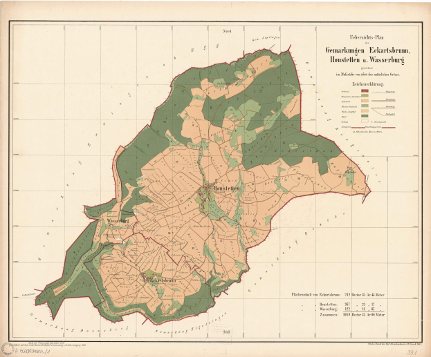 Detailierter alter Stadtplan von Hamburg, Deutschland, der Straßen, Gebäude, Sehenswürdigkeiten und Text mit zusätzlicher Stadtinformation zeigt.