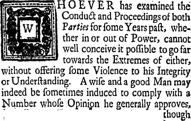 Schwarzes und weißes Foto eines Mannes im Anzug und mit Krawatte mit zentriertem Text und einem Logo, das über politische Verhaltensweisen und Integrität informiert.