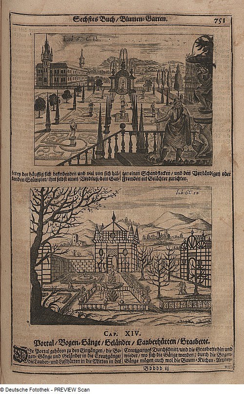 Offenes Buch mit einer detaillierten Stadtansicht auf seinen Seiten, begleitet von Text und zusätzlichen Bildern.