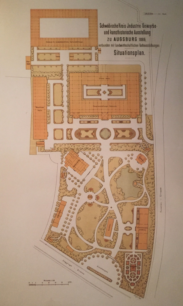 Ausführlicher architectural plan eines Gebäudes auf Papier mit begleitendem erklärendem Text.